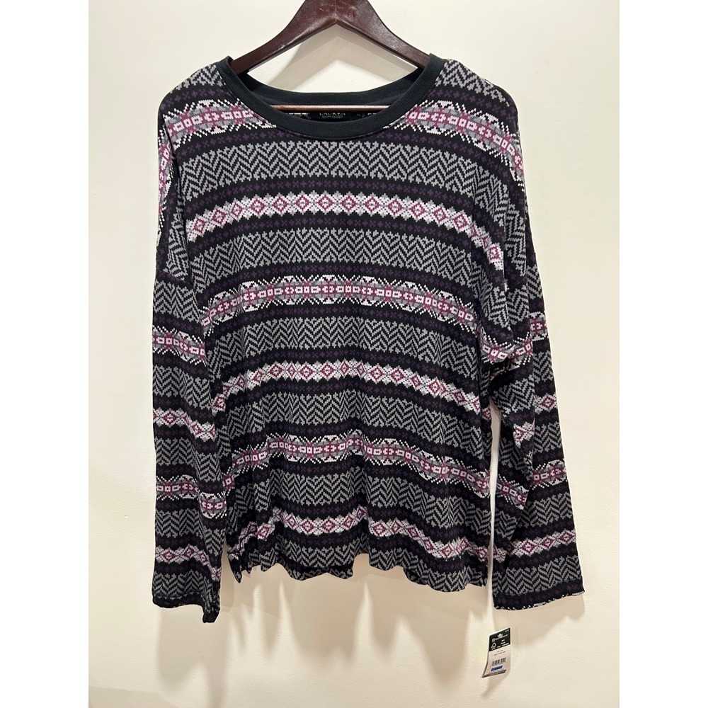 Mens‎ purple and black Lauren Ralph Lauren sweater size XL